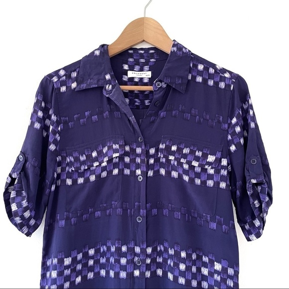 Equipment Ultramarine 100% Silk Shirt Dress - Picture 4 of 8